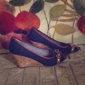 🌸Tommy Hilfiger cork wedges🌸